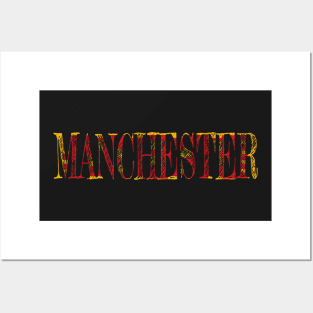 GREATER MANCHESTER FLAG CITY NAME Posters and Art